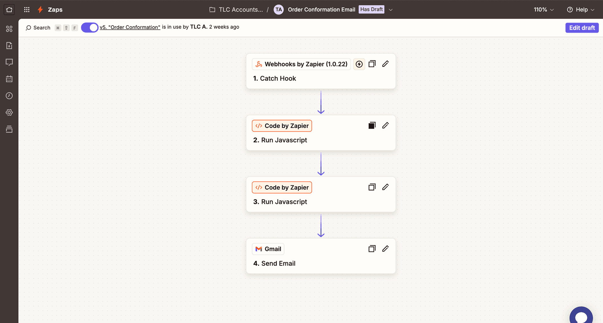 Email automation flow