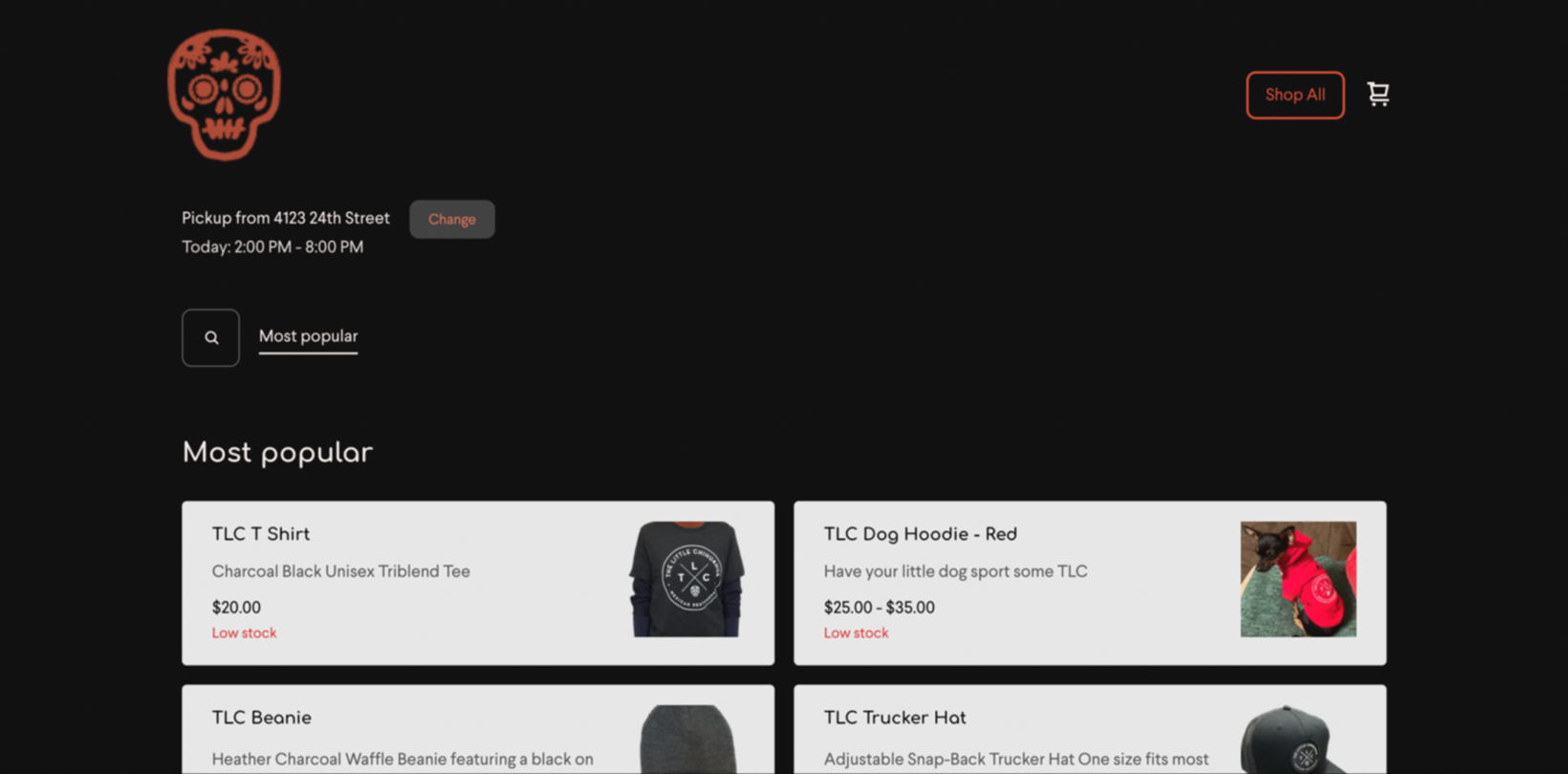 The Little Chihuahuas old merch website